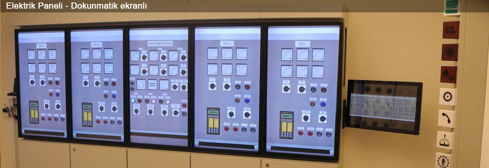 dokunmatik ekranlı elektrik paneli-Unitest Makine simülatörü